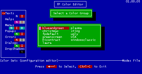 Load Color Set screenshot