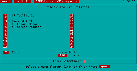 Main Menu Mode screenshot